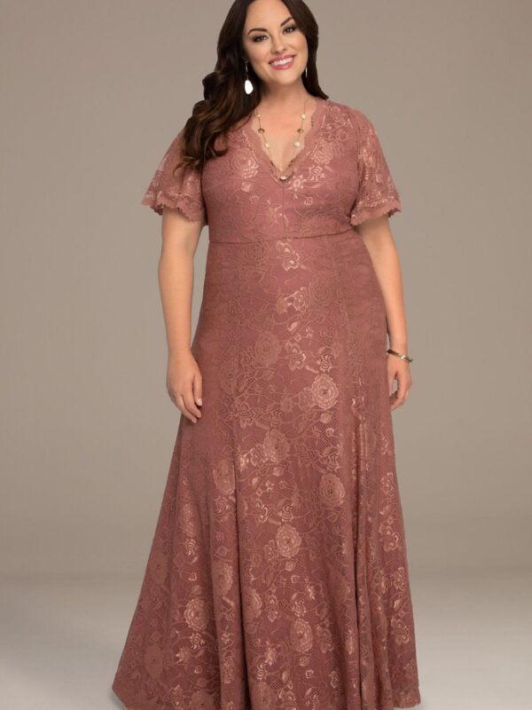 Symphony Lace Plus Size Evening Gown  13200906