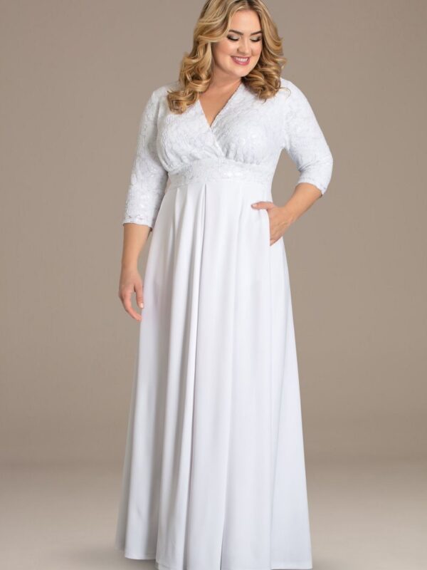 Starlight Sequin Plus Size A-Line Wedding Gown  19202504