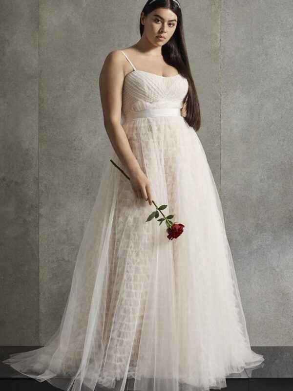 Tiered Plus Size Wedding Dress 8VW351497