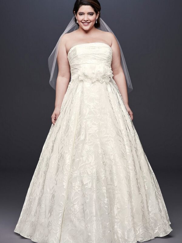 Printed Organza A-line Plus Size Wedding Dress Collection 9NTWG3907