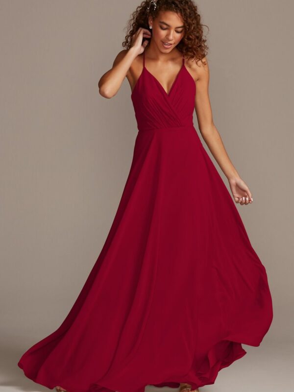 Spaghetti Strap Full Skirt Bridesmaid Dress F20064