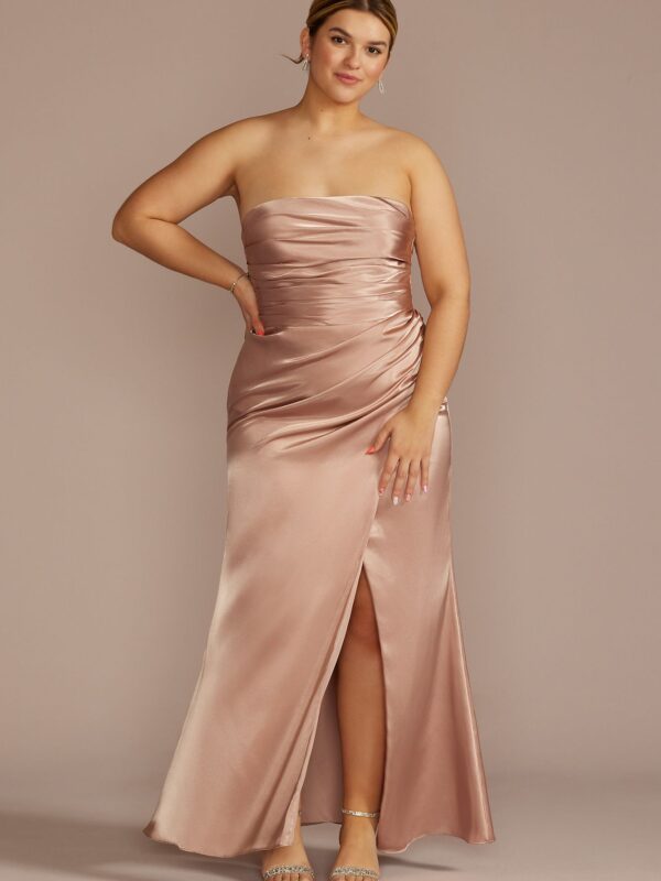 Charmeuse Bridesmaid Dress with Removable Straps GS290150