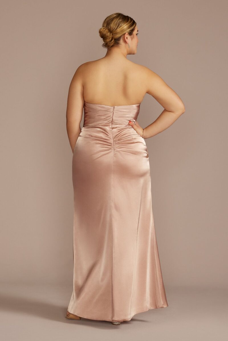 Charmeuse Bridesmaid Dress with Removable Straps GS290150