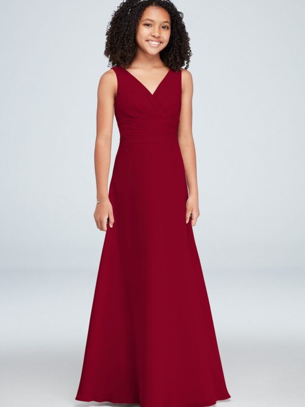 Surplice Tank Chiffon Junior Bridesmaid Dress JB9884