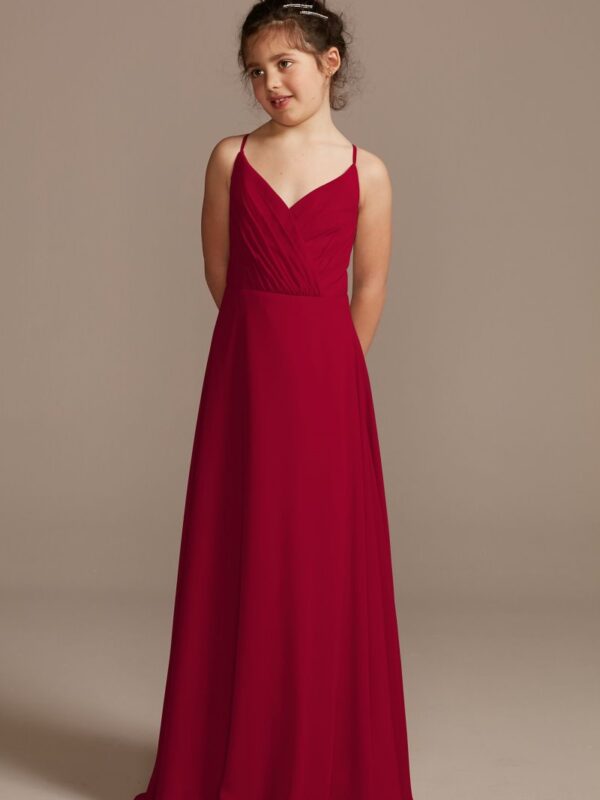 Spaghetti Strap Full Skirt Junior Bridesmaid Dress JB9918