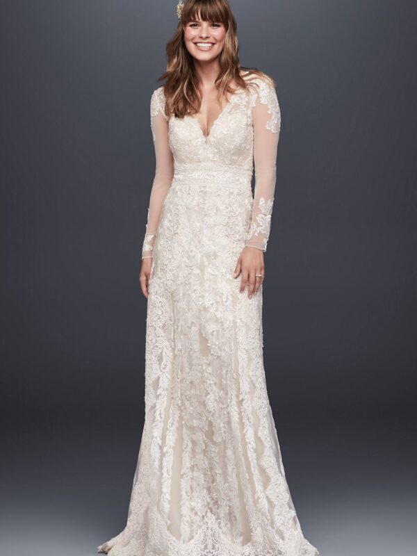 Linear Lace Wedding Dress  MS251173