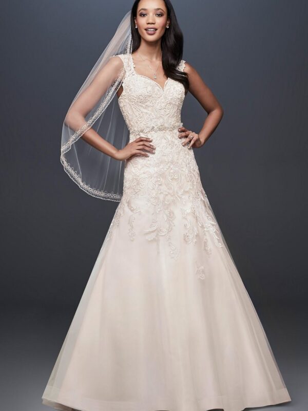 Tulle Cap Sleeve Mermaid Wedding Dress Collection WG3911